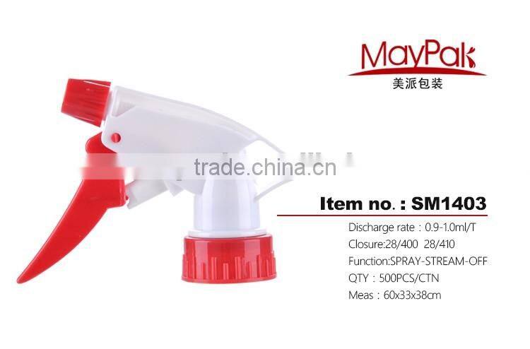 Plastic trigger sprayer 28 400 hand sprayer pump use in bottle discharge
