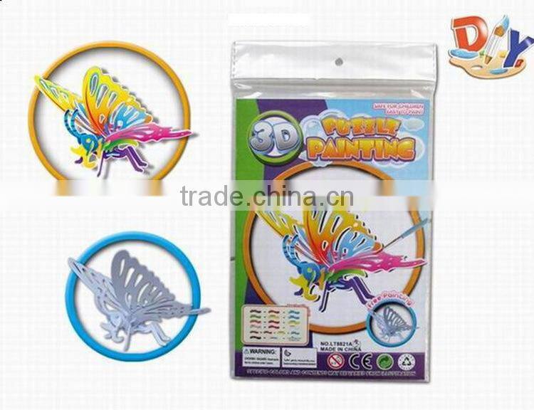 DIY Coloring 3D Puzzle Butterfly Shape