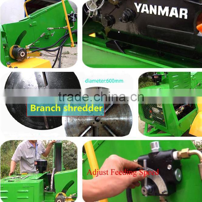 Manual leaf shredder wood tree branch chipper shredder DWC-22