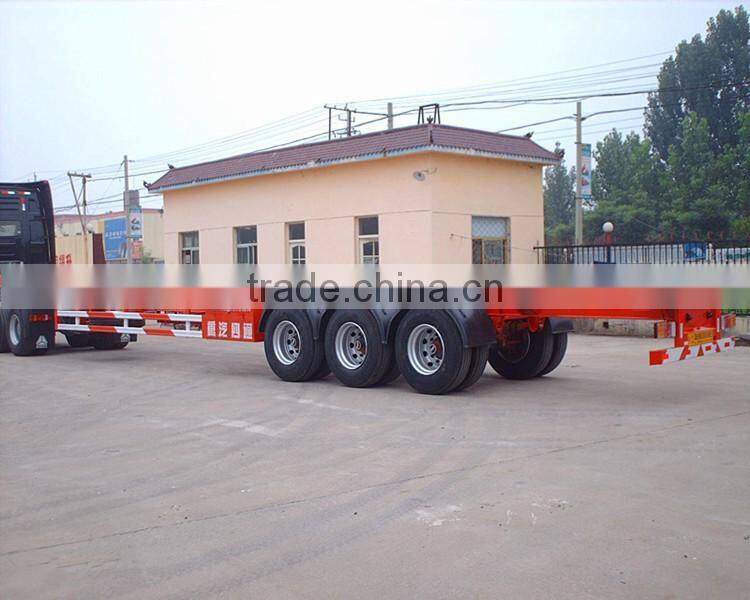 Chinese OEM 45T container carrier chassis skeleton trailer for sale
