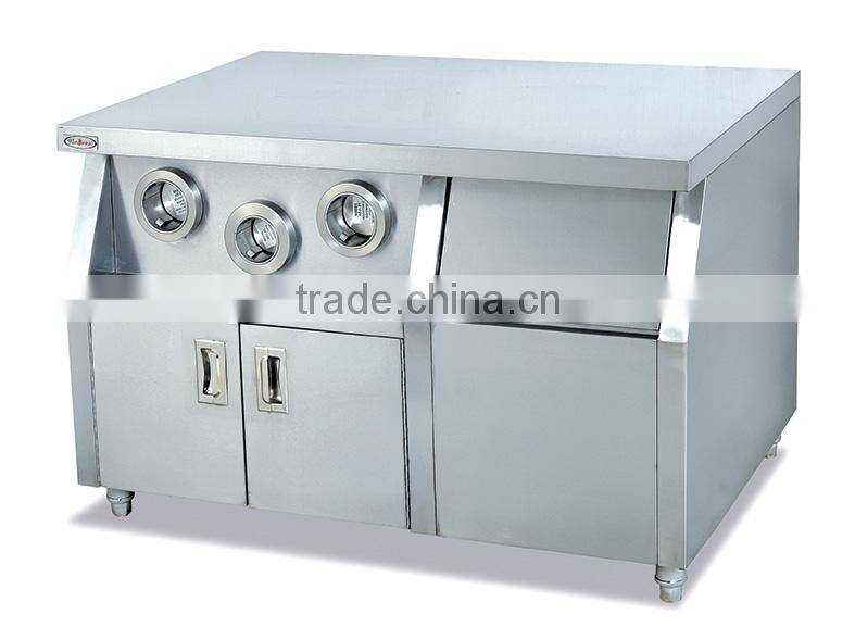 Stainless Steel Kitchen Work table with cup dispenser