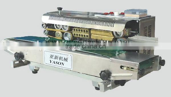 Free Sealing Belt and Cam Belt Horizontal Plastic Bag Sealing Machine