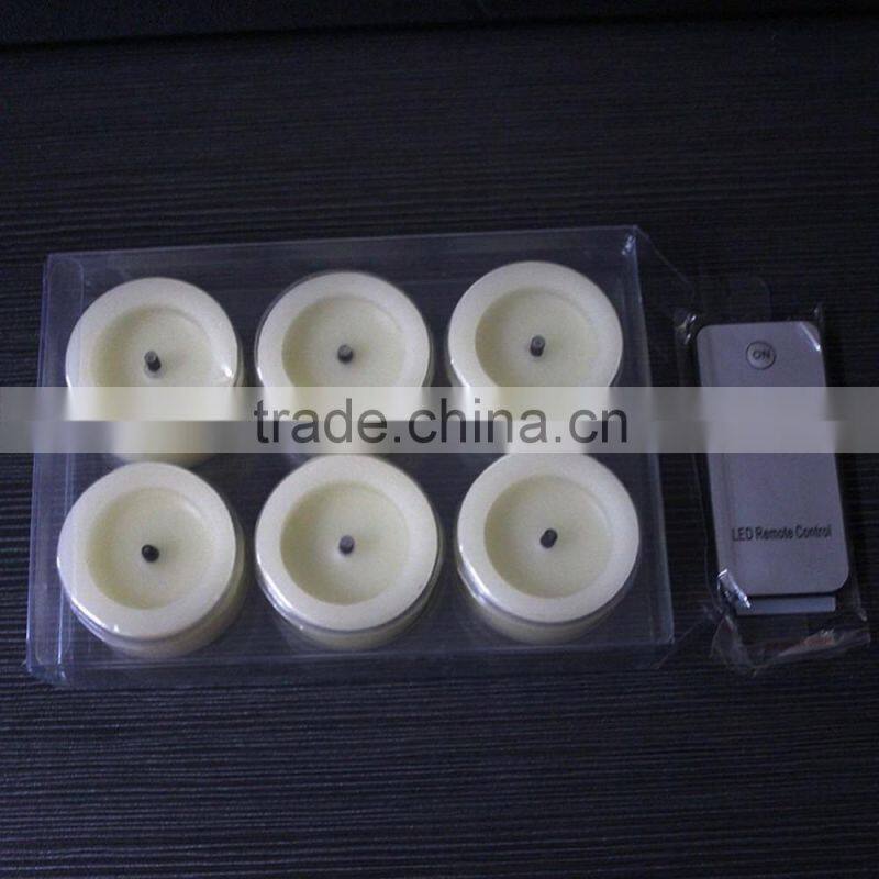 Battery-powered Flameless LED Tealight Candles - White Bright Battery Operated Candles-Timer and Remote -Real Wax Mini Votive