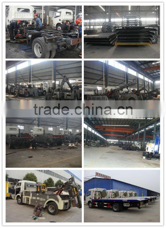 4x2 JAC diesel 4 ton flatbed tow truck wrecker