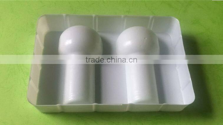 White hardware packaging plastic tray with dividers, plastic inner tray