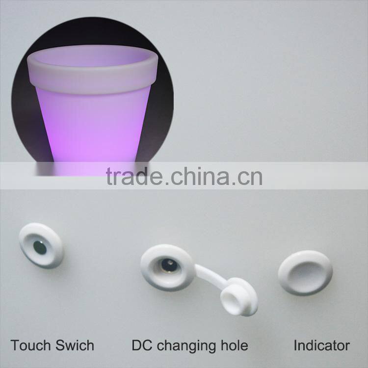 outdoor led luminous planter pots /wholesale