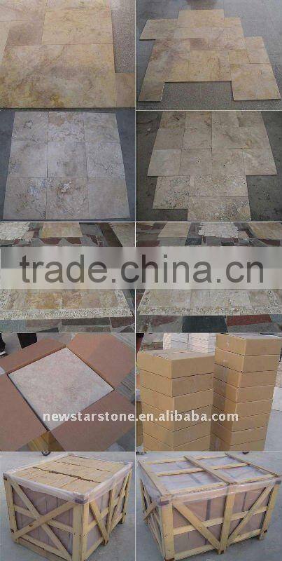 chocolate travertine tile