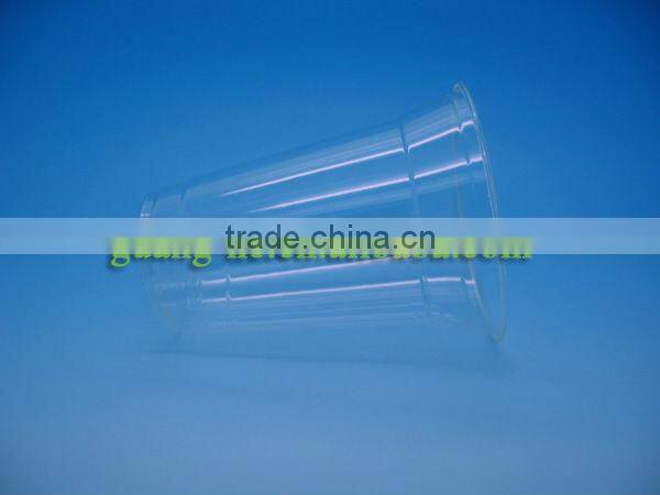 PLA Cold Drink Cups 300ml of polylactide Raw Material/eco cold drink cup with straw