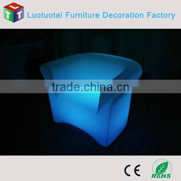 CE/RoHS certification rechargable led modern furniture/illuminated led sofa