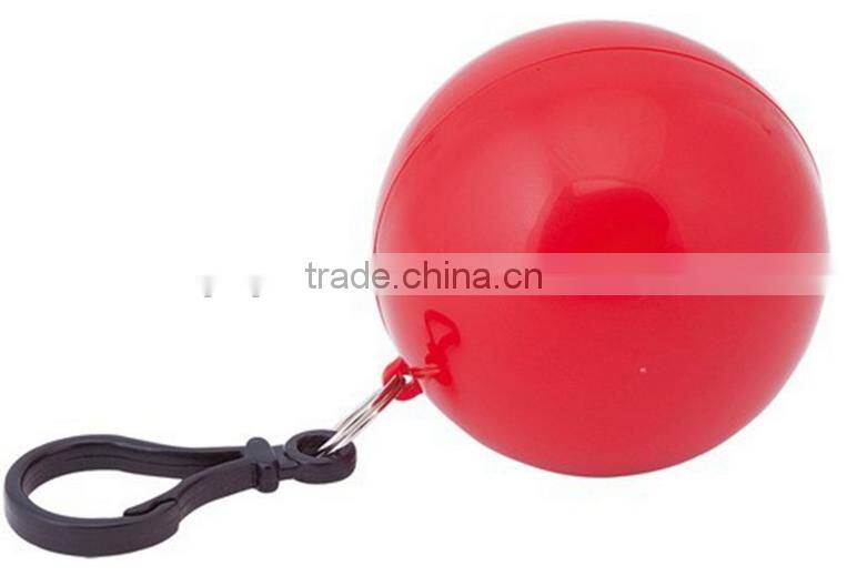15122807 Promotion mini poncho ball with keychain