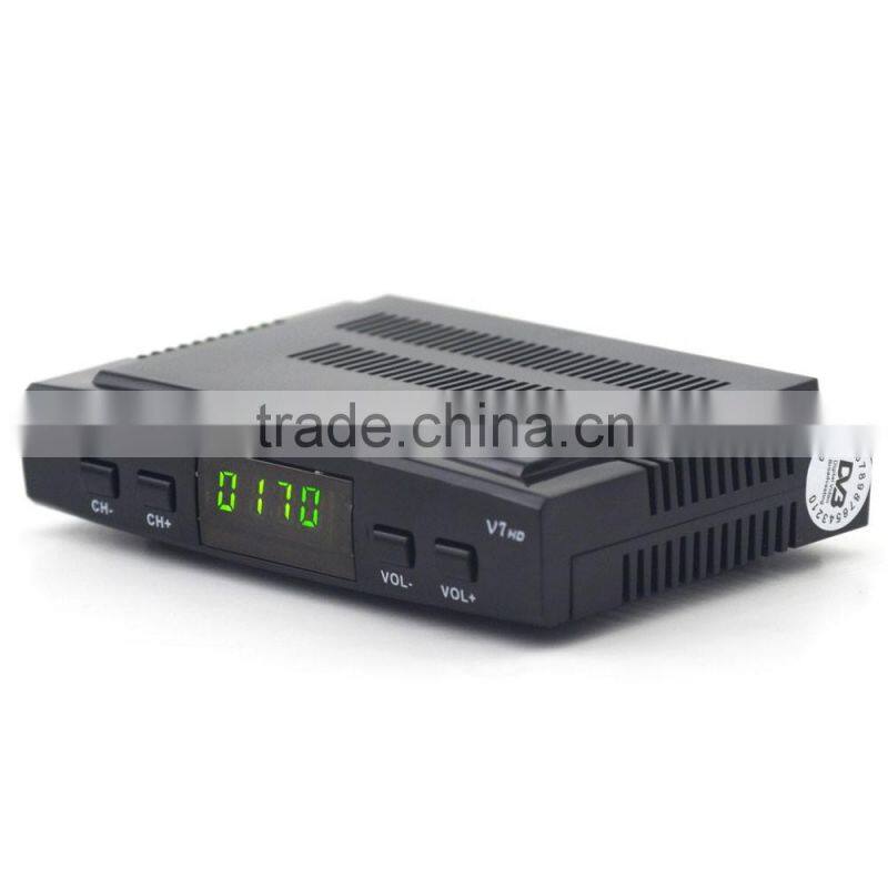 1080P Full HD Youtube Free Porn Video DVB-S2 Satellite Receiver Freesat V7 IPTV Set Top Box With Powervu DRE & Biss Key