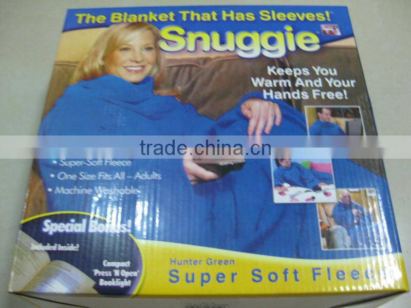 Snuggie Blanket With Sleeves/fleece blanket with sleeves/baby snuggie blanket