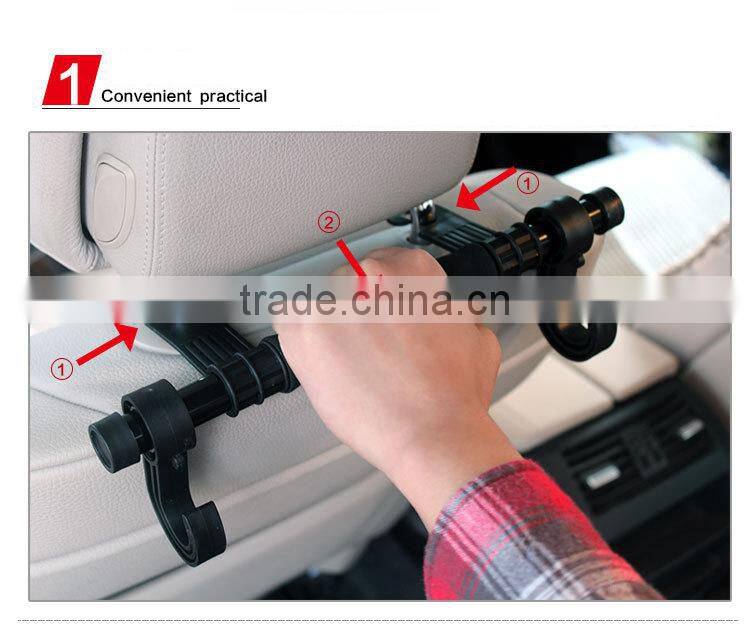Multifunctional plastic folding Hanging hook car back seat hanger