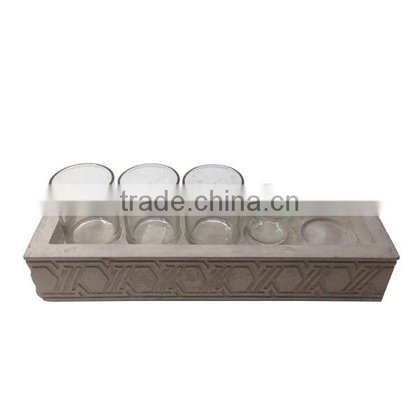 Marble serving tray / stone home decors / beige recangular tray