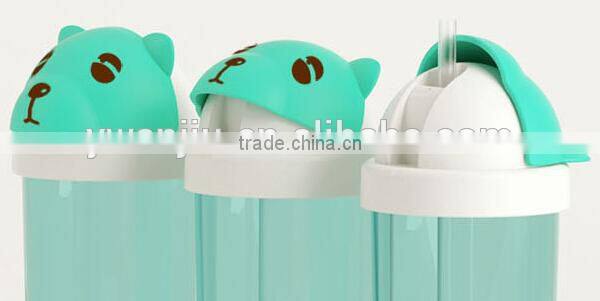 Supply fashion Creative personality cartoon straw cup / Student cup