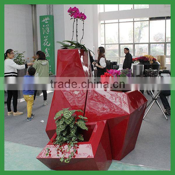 FO-325 Modern Large Decorative FIberglass planter Set