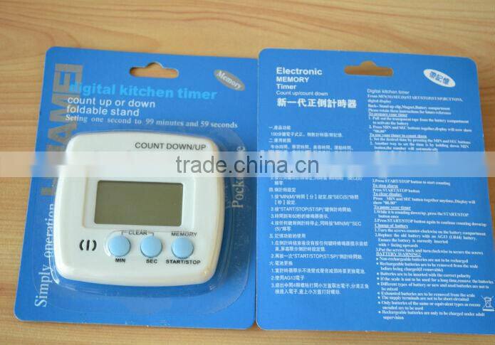 High quality digital kitchen timer magnet countdown timer