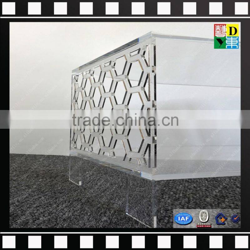 New design acrylic end table square acrylic tea end table from shenzhen yidong