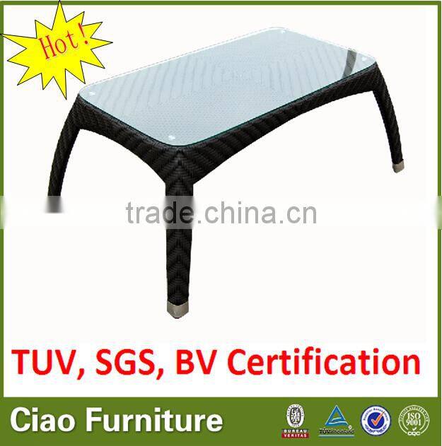 Outdoor rattan coffee table / easy design side table / stackable wicker table