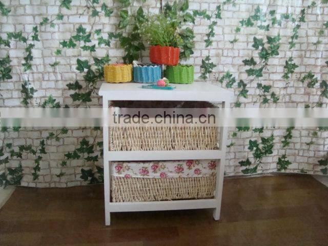 hot sale modern style white wooden cabinet with 2 drawer