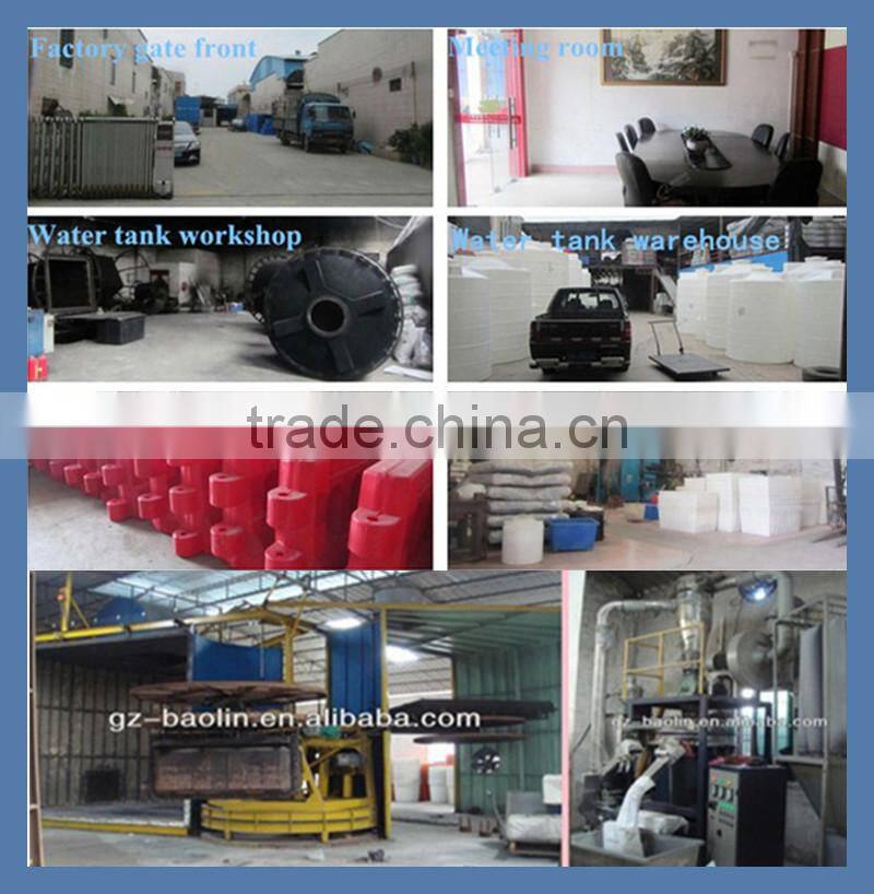 Plastic road barrier for traffic safety