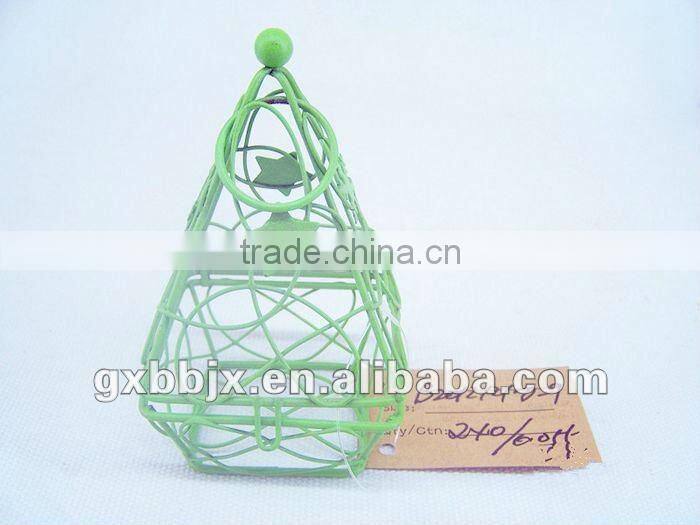 Small metal gift box packaging for Christmas decor