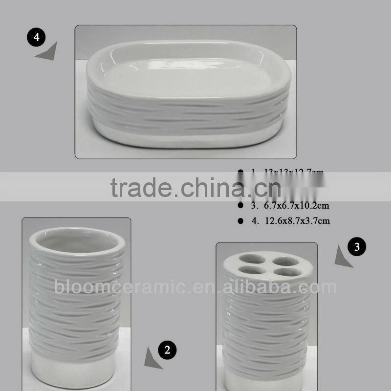 Porcelain bath sets and accessories