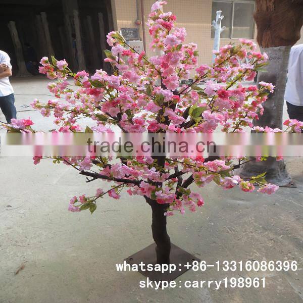 LXY071833 high simulation artificial flowering tree ornament cherry blossom bonsai tree