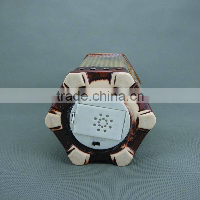 Ceramic Garden LED Storm Lantern