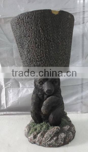 knock-down beautiful fiberglass clay animal planter