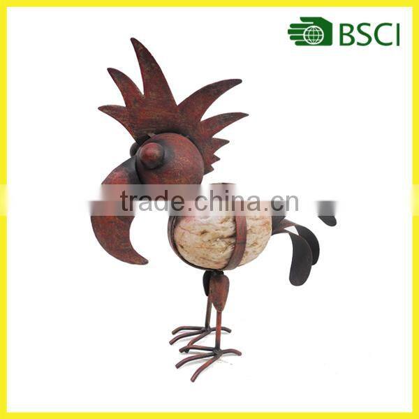 YS15418 beautiful bird metal craft with decoration stone for home decoration