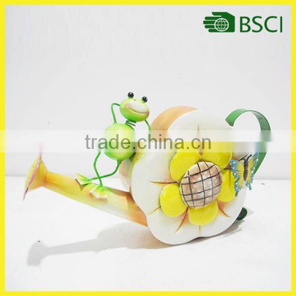 Good quality garden metal watering can for garden decoration