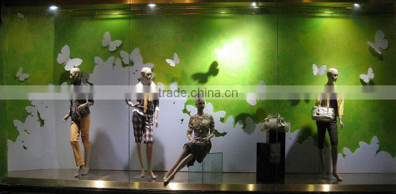 Window Display Custom Decorative Acrylic Flying Butterfly
