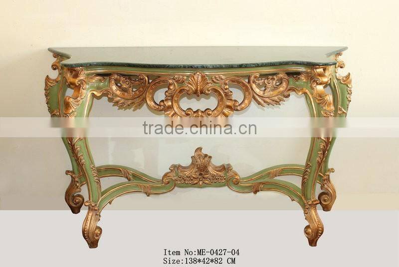 Reproduction Furniture Set Console Table with Mirror For Living Room Decoration