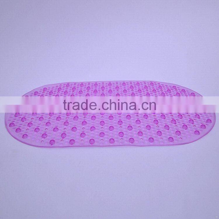 Fashionable non smell pvc-free safe and secure bath mat