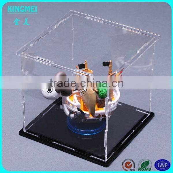 Size custom design acrylic model case transparent clear display scale model box for model product display