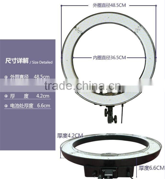 18" RING LIGHT Dimmable Camera Photo/Video 18 inches/48 centimeters Outer 55W 240 Pieces LED SMD Ring Light 5500K Dimmable Ring