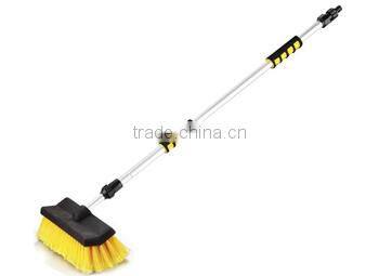 2015 New Hot Microfiber Soft Bristle Telescopic Car Wheel Wash Dust Detailing Cleaning Brush Flow Through Brush Series