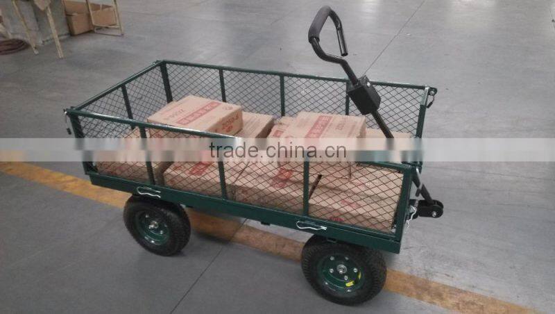 garden used steel mesh cart