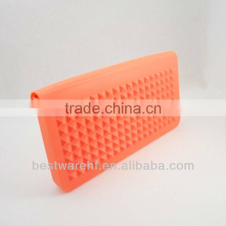 eco-friendly orange Silicone money Bag