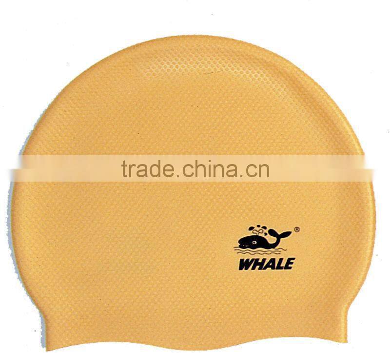 2016 single color silicone swimming cap and adult swimming hat made by direct factory