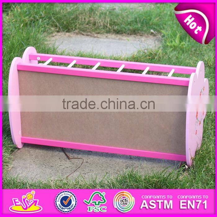 Natural handmade wooden baby doll bed for sale WJ278012A