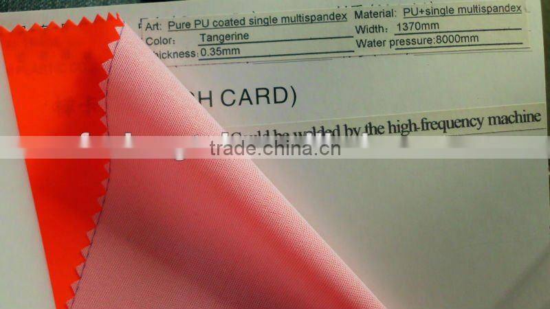 EN471 Fluorescent yellow fabric for waterproof garment