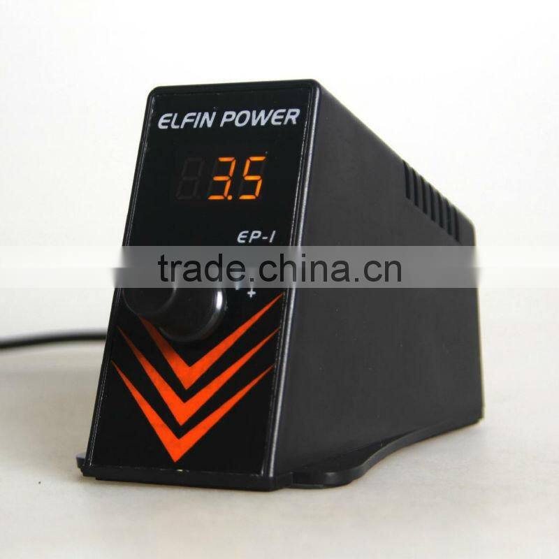 Black High quality LCD Digital Tattoo Power Supply EP-1 For pedal