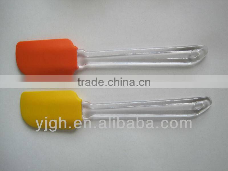 Kids silicone spatula spoon, good-grip pp handle