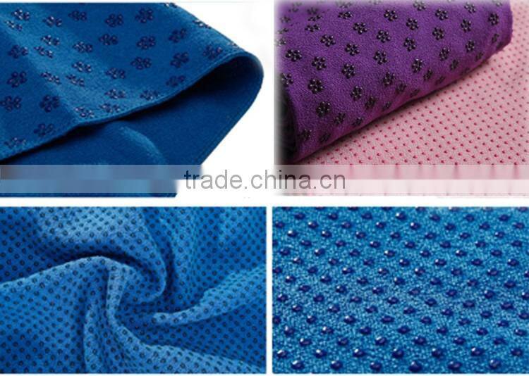 Wholesale ECO anti-slip 100% DTY Yoga towel For Fitness