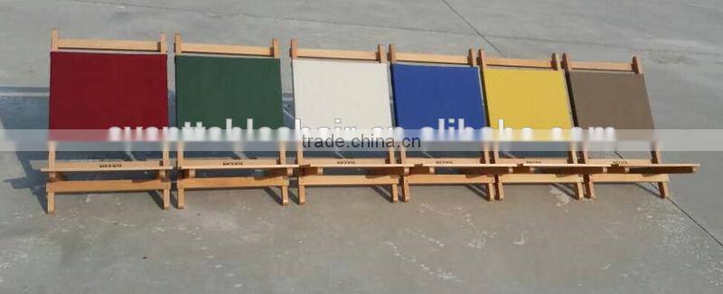 Outdoor portable Wooden Beach Folding Chairs with canvas Wholesale