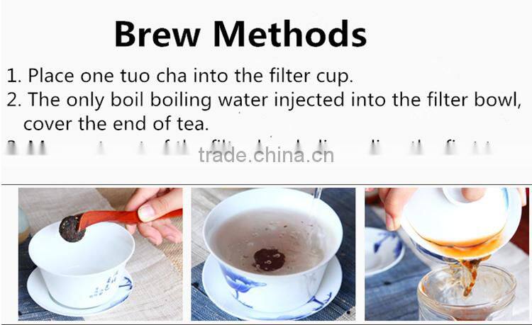 Yunnan 4~5 years age Menghai Mini Tuo Cha Leaves Puer Tea