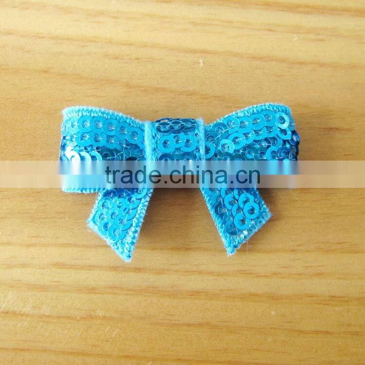 sequin bow flower clip for kids hair accessories