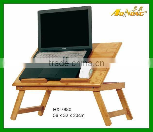 Cheap Small Computer Desk Modern Bed / Sofa Folding Bamboo Laptop Table